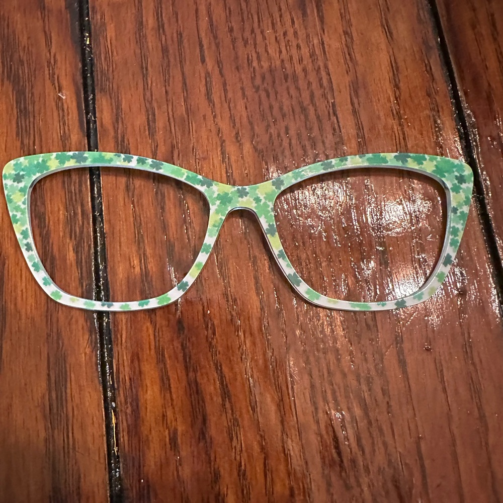 Pair eyewear brand toppers for Wanda frames- shamrock